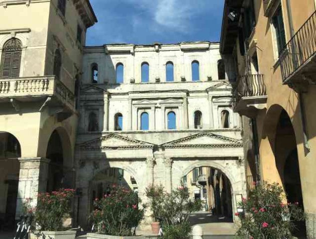 The old centre of Verona in N.Italy.